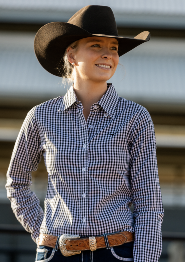 Newmarket Ladies Bonnie 100% Cotton Dress Shirt - Image 3