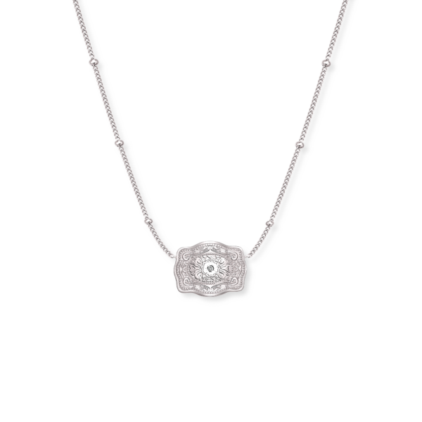 SPURWEST Ultra Mini Belt Buckle Amelia Rose Necklace