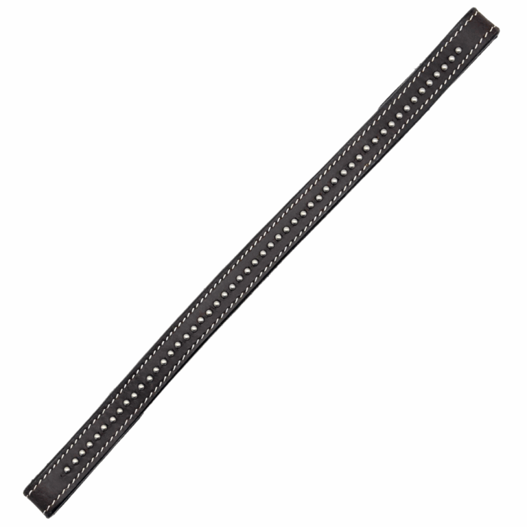 T5415 - Aust Pre-Oiled Black Brow Band Bridle - Lace Ends