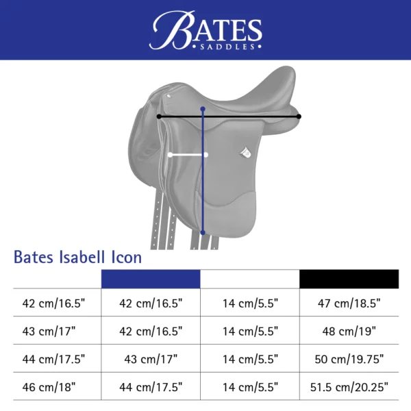 Bates Isabell Icon Dressage Saddle - Image 8