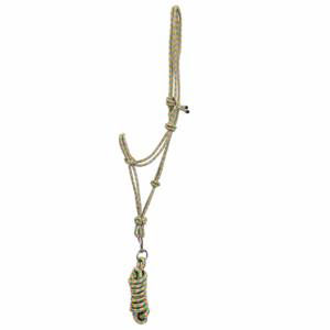 Canterbury Multi Colour Rope Halter With Lead