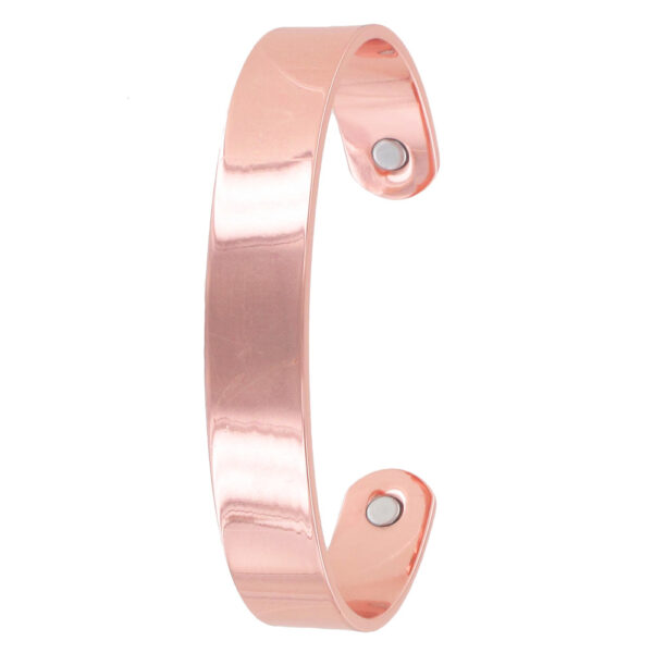 Thick Plain Solid Copper Magnetic Therapy Cuff Bracelet