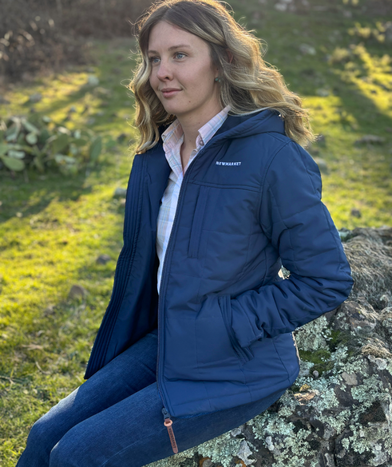 Newmarket Sierra Women’s Puffer Jacket – Navy - Image 8