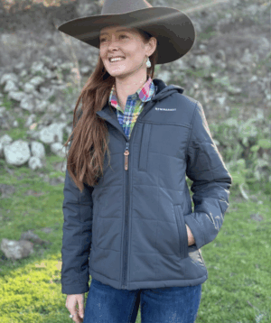 Newmarket Sierra Women’s Puffer Jacket – Charcoal