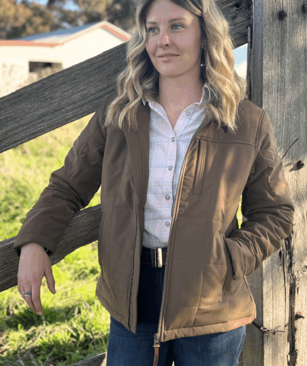 Newmarket Sierra Women’s Puffer Jacket – Tobacco - Image 2