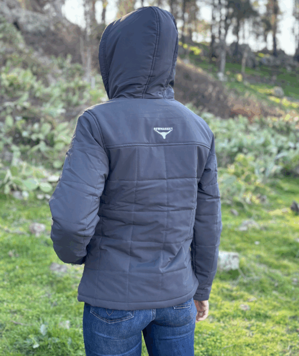 Newmarket Sierra Women’s Puffer Jacket – Charcoal - Image 4