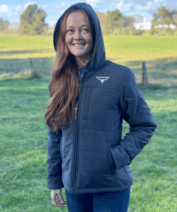 Newmarket Sierra Women’s Puffer Jacket – Charcoal - Image 6