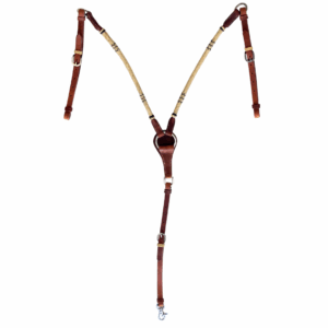Calgary Rawhide Wrapped Western Breastplate – #518