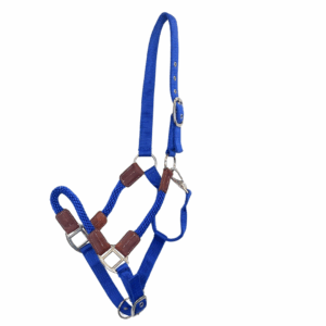 Kentucky Leather Rope Halter – Royal Blue