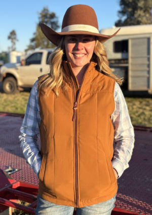 Newmarket Longreach Uni-Sex Puffer Vest – Tan