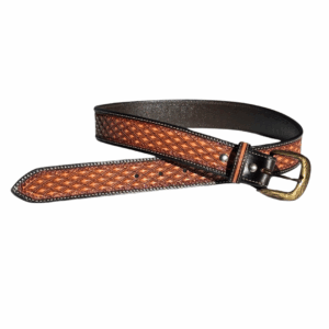 Newmarket Diamond Weave Tooled Belt - #501 Adults