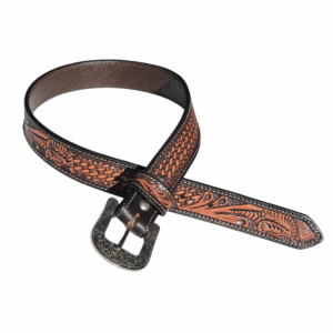 Newmarket Basket Weave Tooled Belt – #2504 Childs