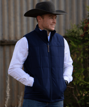 Newmarket Longreach Uni-Sex Puffer Vest – Navy