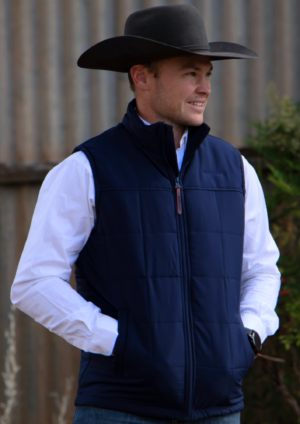 Newmarket Longreach Uni-Sex Puffer Vest – Navy