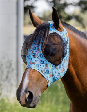 Newmarket Stretch Bug Eye Fly Mask – Howdy Print