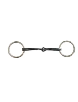Sweet Iron Curved Mouth Loose Ring Snaffle Bit - Fine Mouth - Small Ring