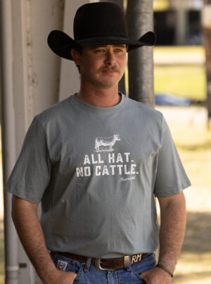 Newmarket 100% Cotton T-Shirt – "All Hat No Cattle"