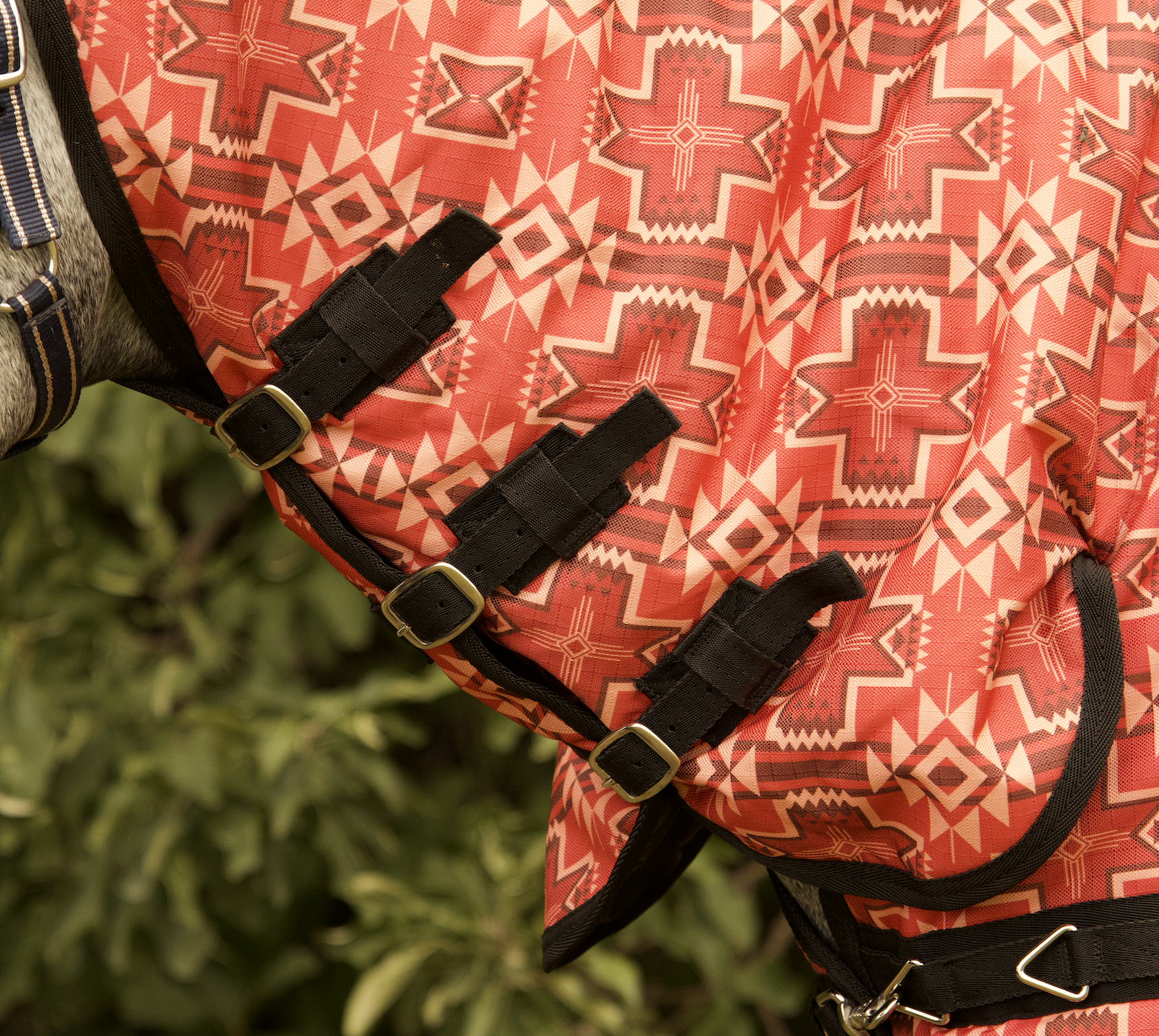 1200 Denier Red Aztec Print Synthetic Combo - Image 4