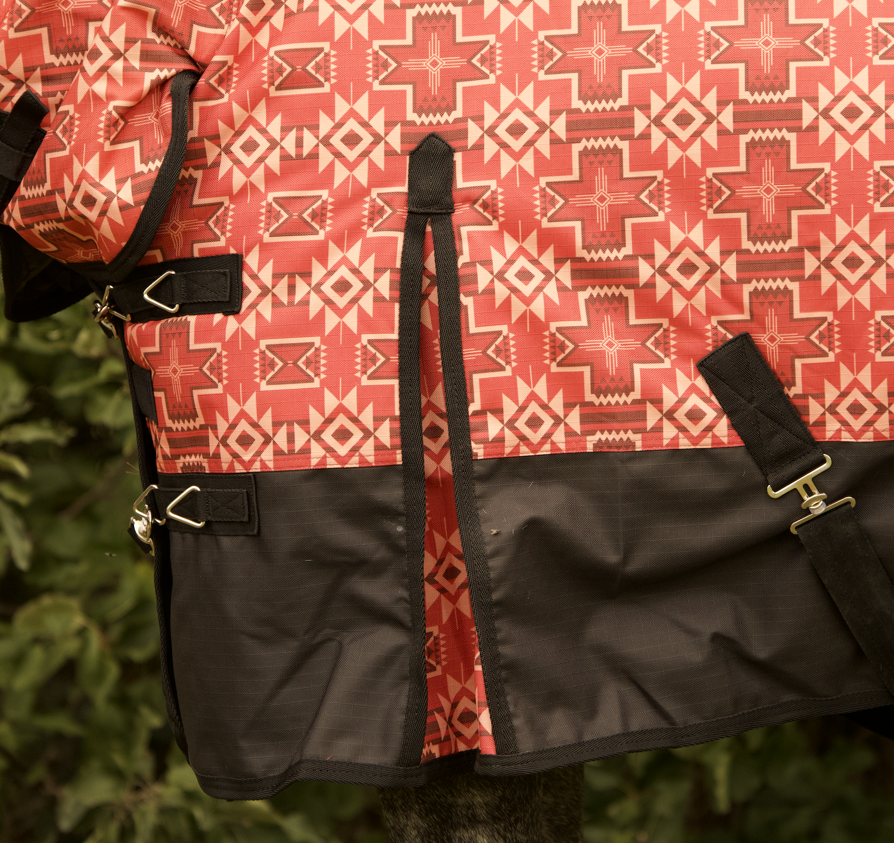 1200 Denier Red Aztec Print Synthetic Combo - Image 5