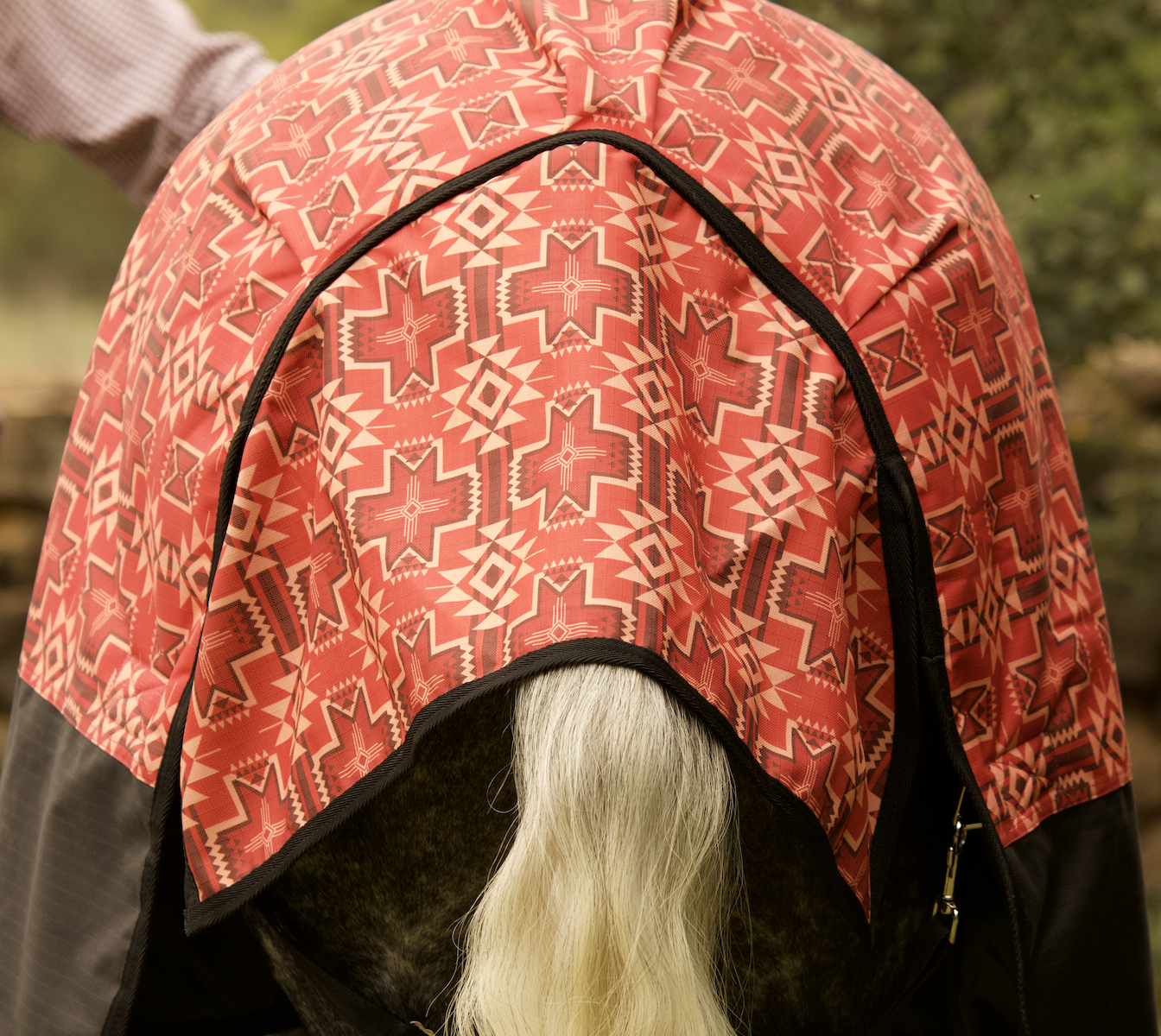 1200 Denier Red Aztec Print Synthetic Combo - Image 7