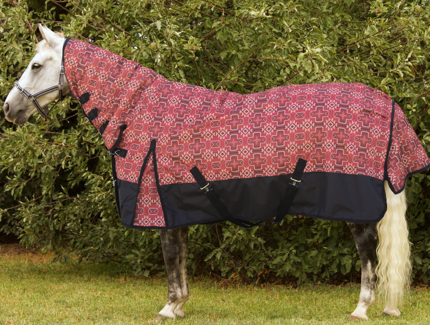 1200 Denier Red Aztec Print Synthetic Combo