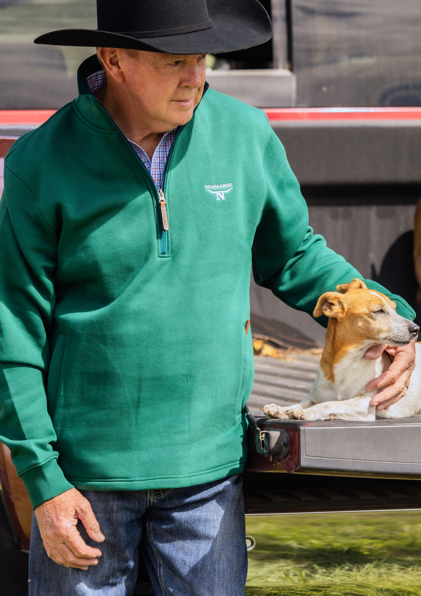 Newmarket Dubbo 100% Cotton Uni-Sex 1/4 Zip – Green - Image 2