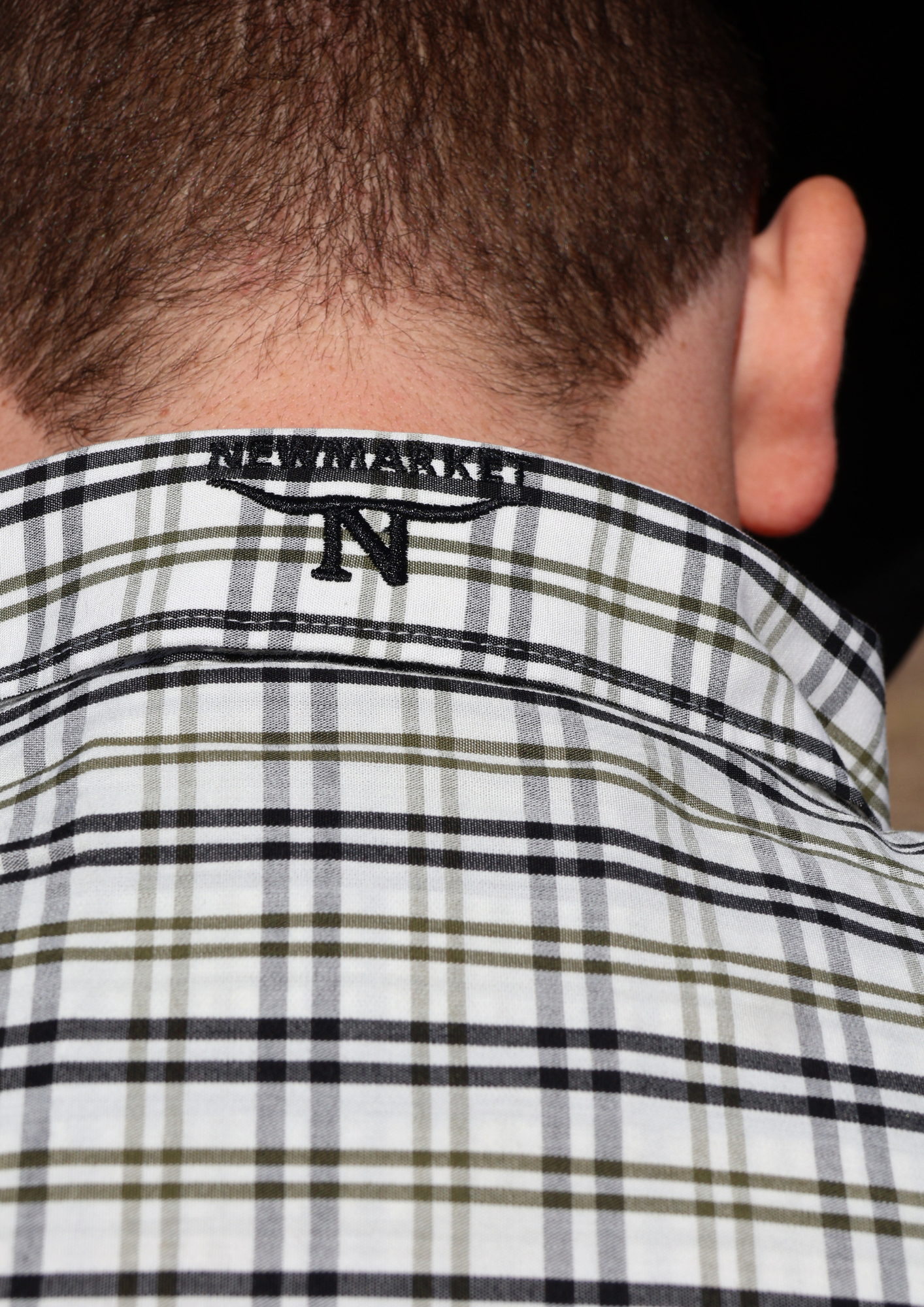 Newmarket Men’s 100% Australian Cotton Shirt – Gold Stripe - Image 3