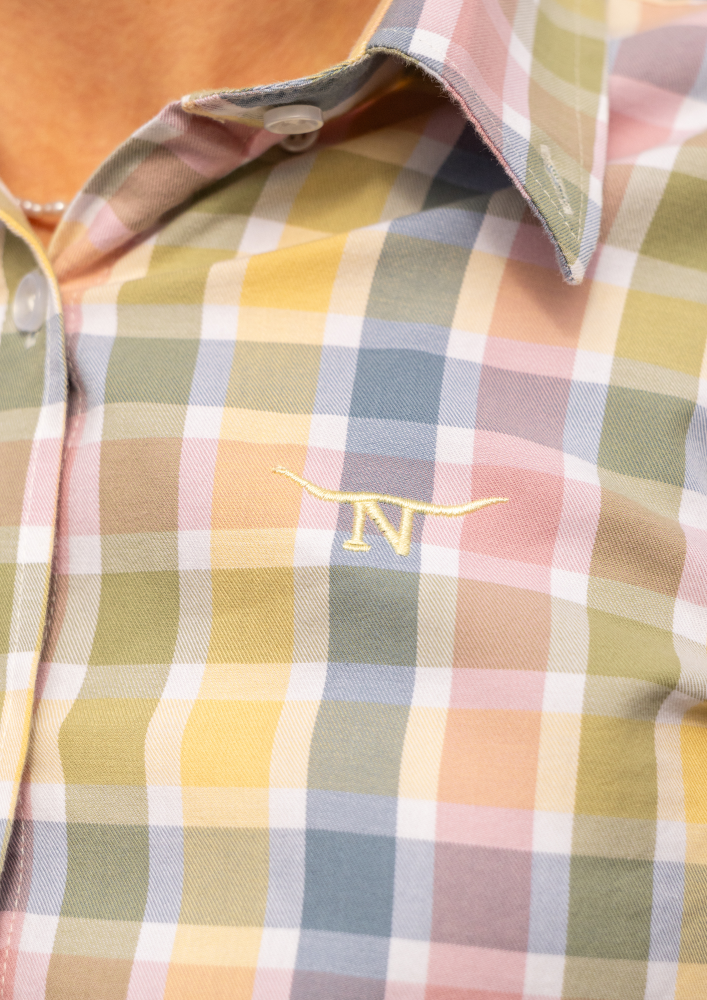 Newmarket 100% Australian Cotton Women's Shirt - Dusty Plaid - Image 3