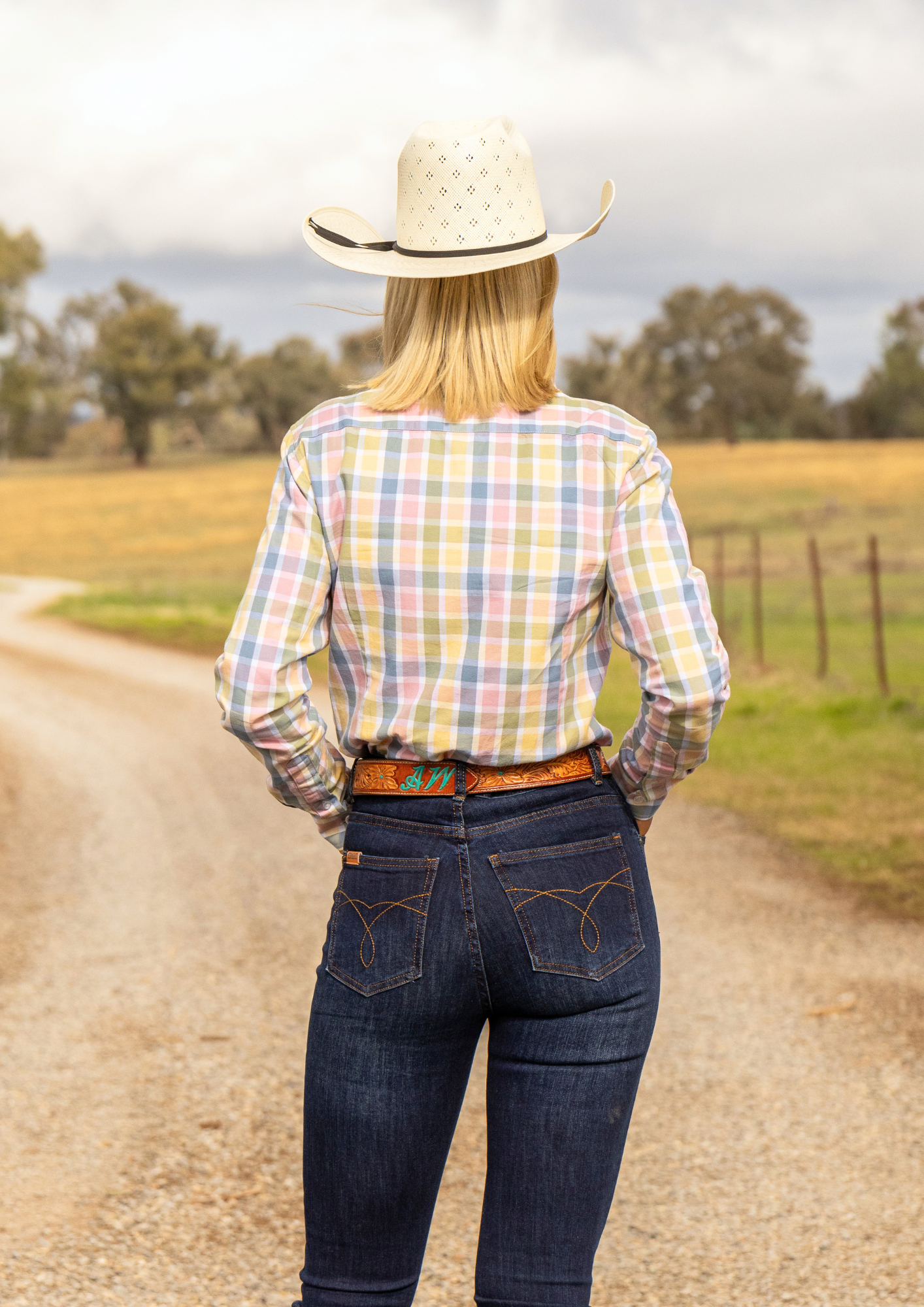 Newmarket 100% Australian Cotton Women's Shirt - Dusty Plaid - Image 4