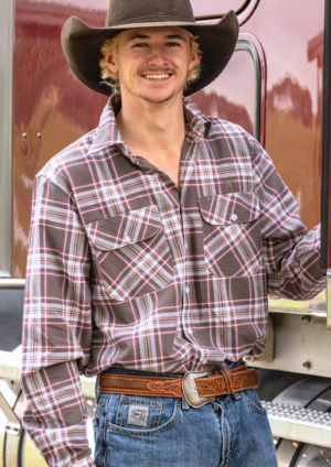 Newmarket Men’s 100% Australian Cotton Shirt – Argyle Plaid
