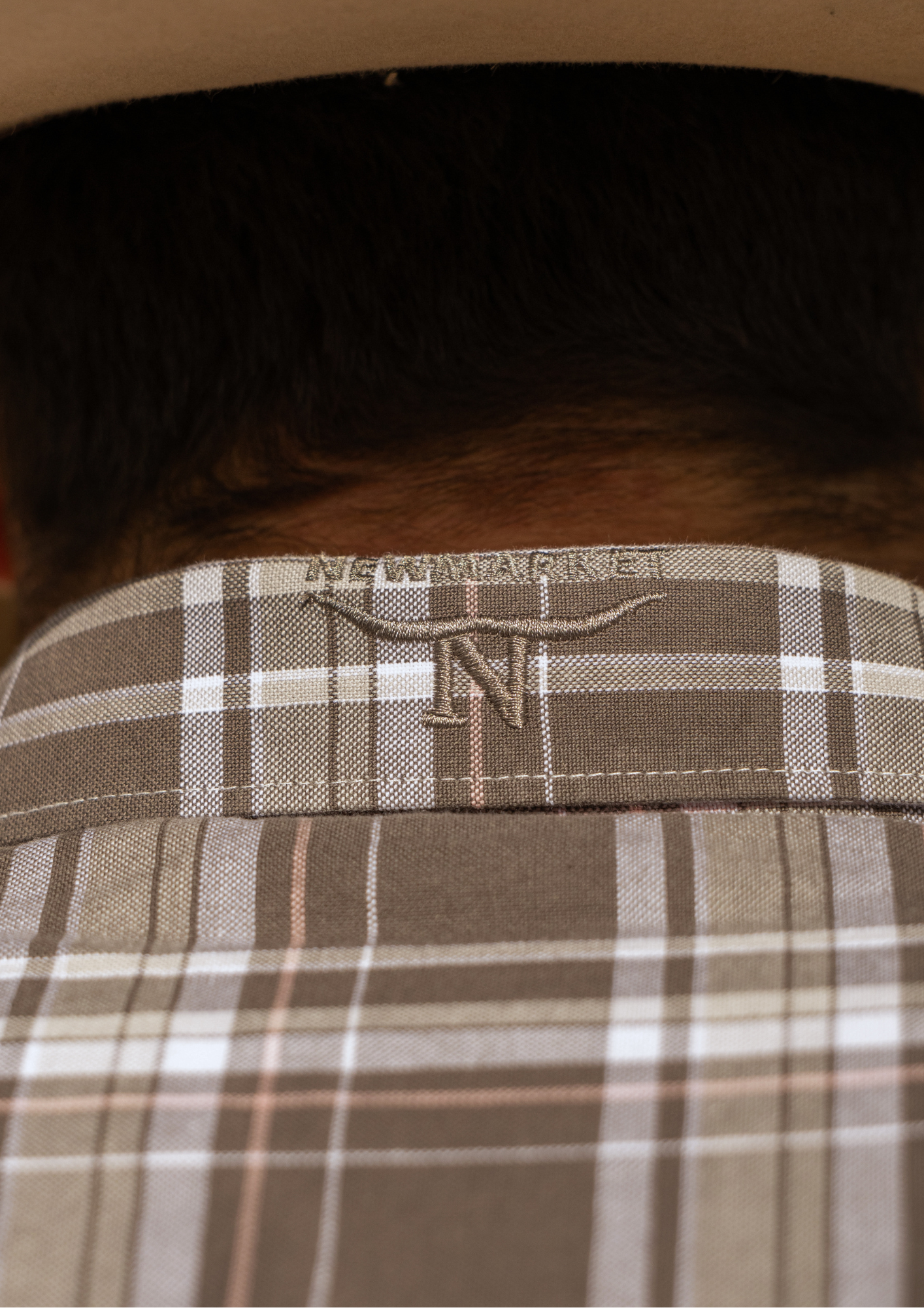 Newmarket Men’s 100% Australian Cotton Shirt – Chocolate Plaid - Image 2