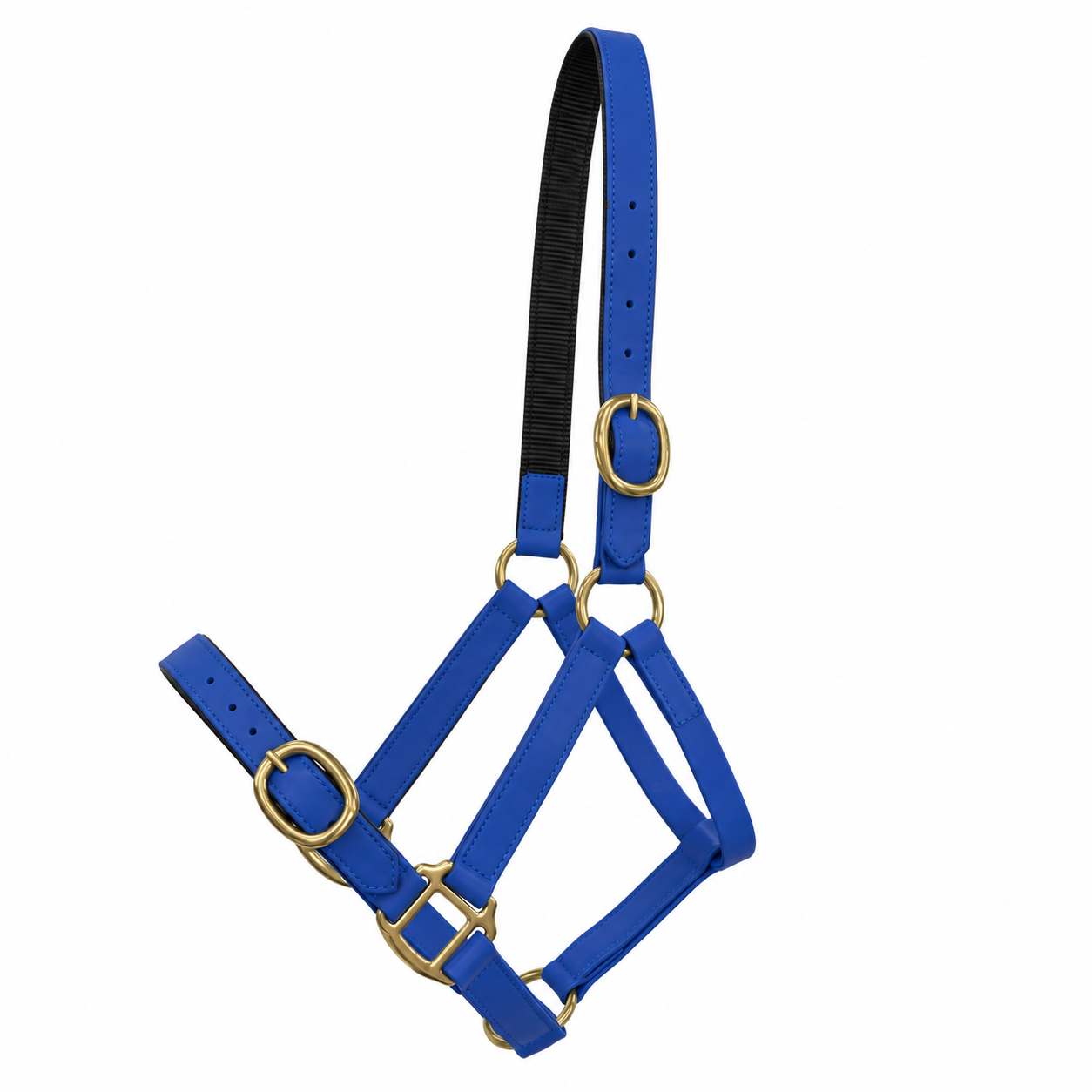 London PVC Halter - Matte Royal Blue